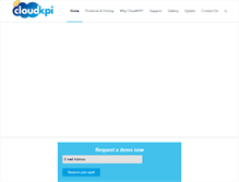 Tablet Screenshot of cloudkpi.com